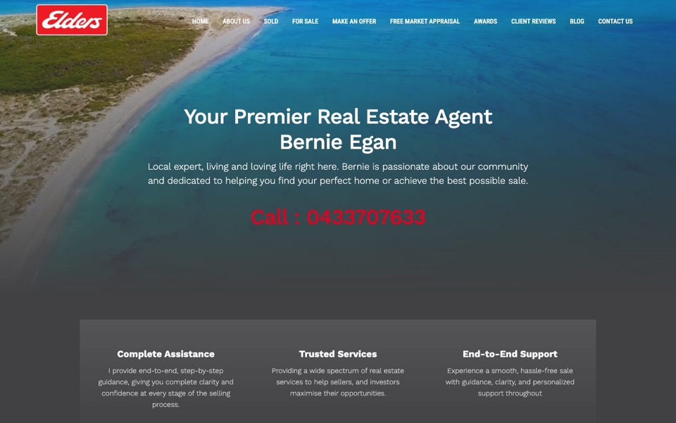 Bernie Egan homepage