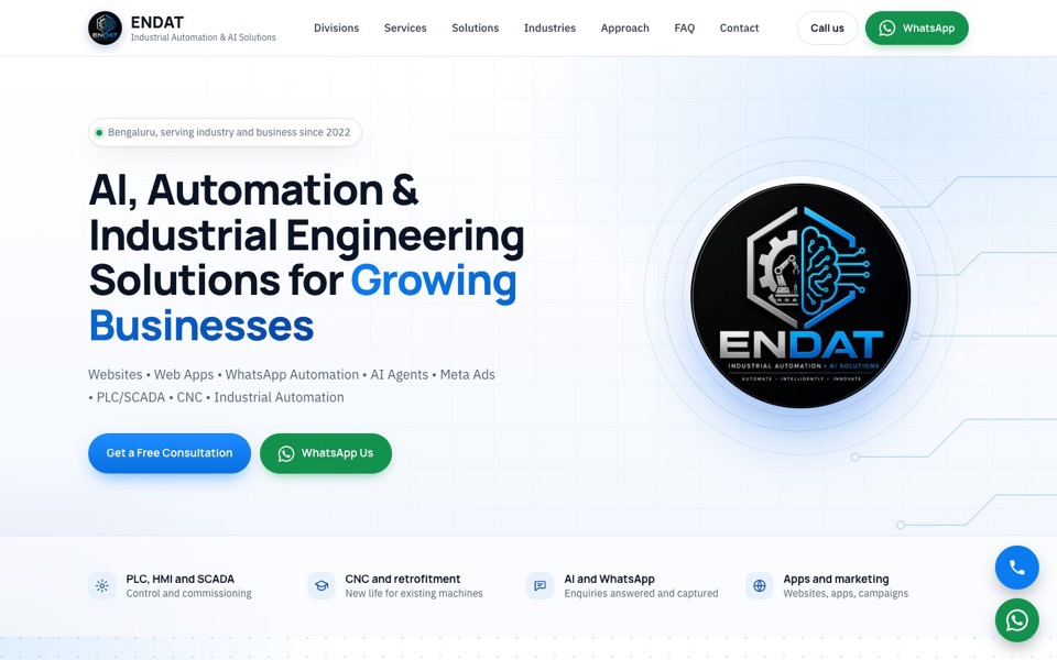 ENDAT Automation homepage