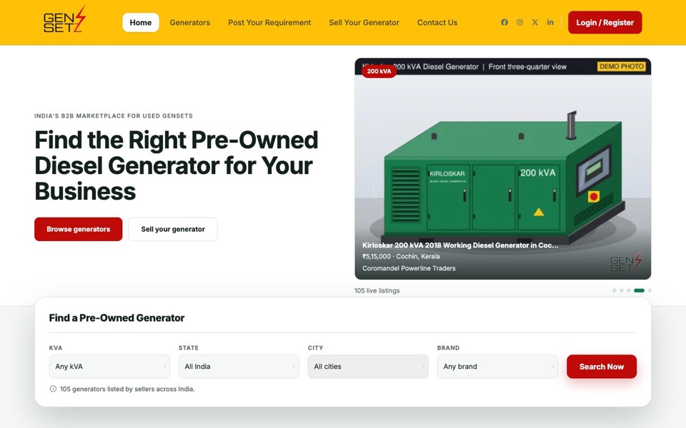 Gensetz homepage