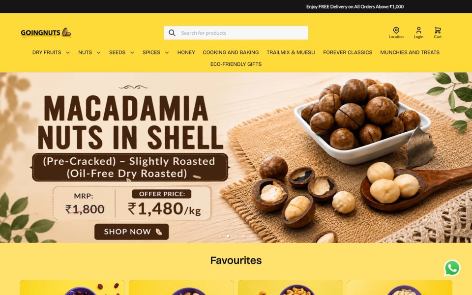 GoingNuts homepage